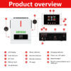 6.2kw 4.2kw solar inverter with mppt solar charge controller